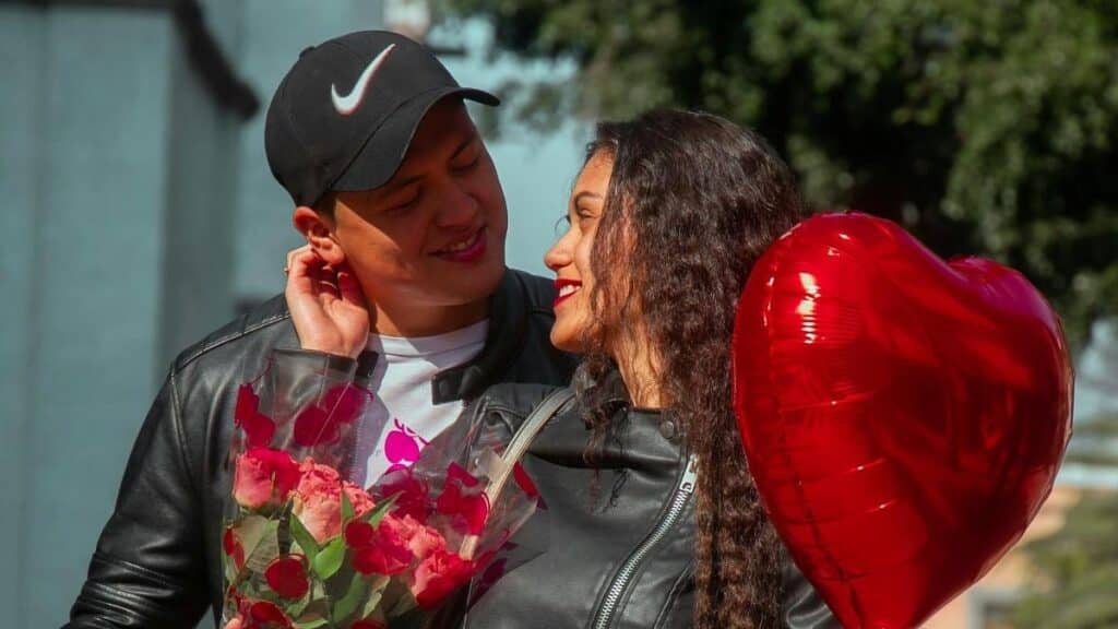 Couples in valentines day