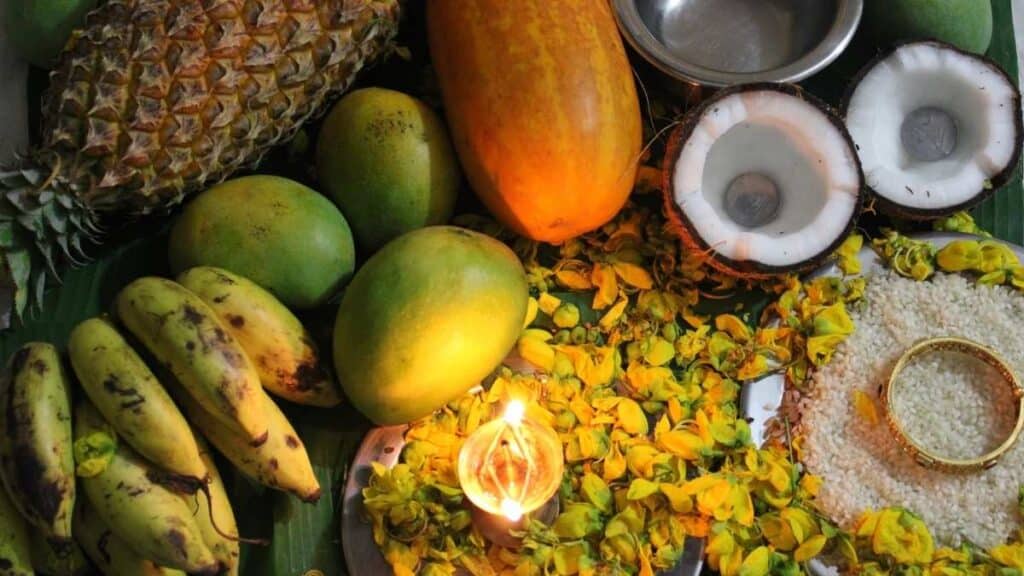 food and offering vishu festival