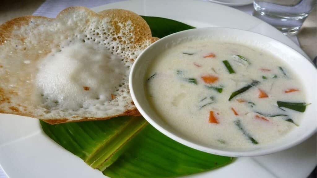 Kerala Appam and Vegetable Stew Recipe for Good Friday Kerala vegetable stew with appam recipe