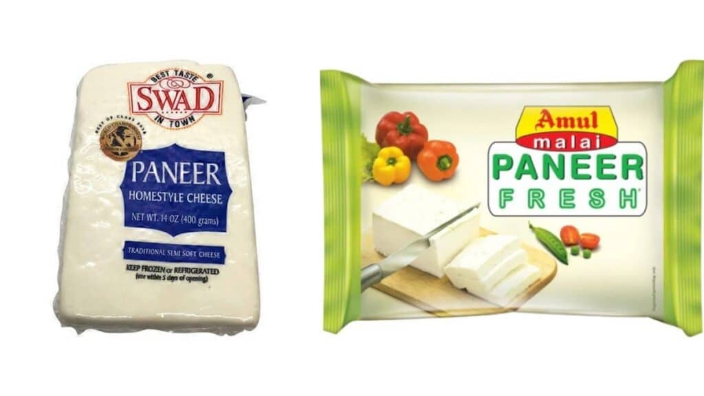 SWAD and Amul paneer