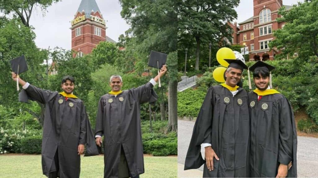 father-son-ayush-shailesh-pai-graduate-together-georgia-tech