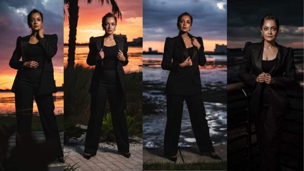 Sheena Chohan’s rebellious style meets Florida’s calm backdrop in a cinematic leading-lady moment at The International Art Summit sheena-chohan-power-dressing-florida-sunset-international-art-summit-photos